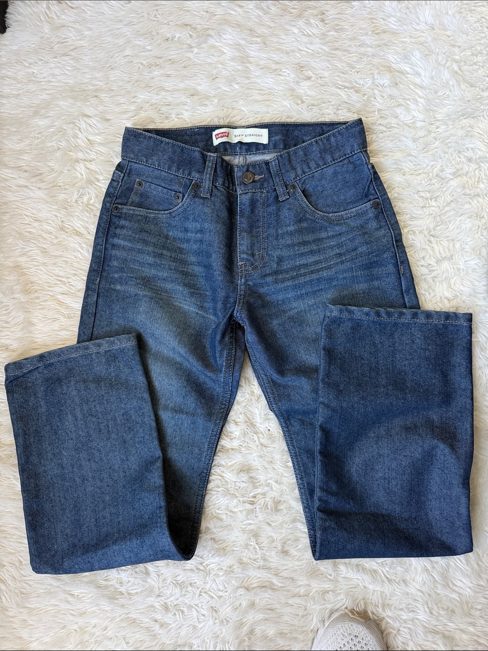Levi's Boys Indigo Straight-Leg Jeans 12 Regular
